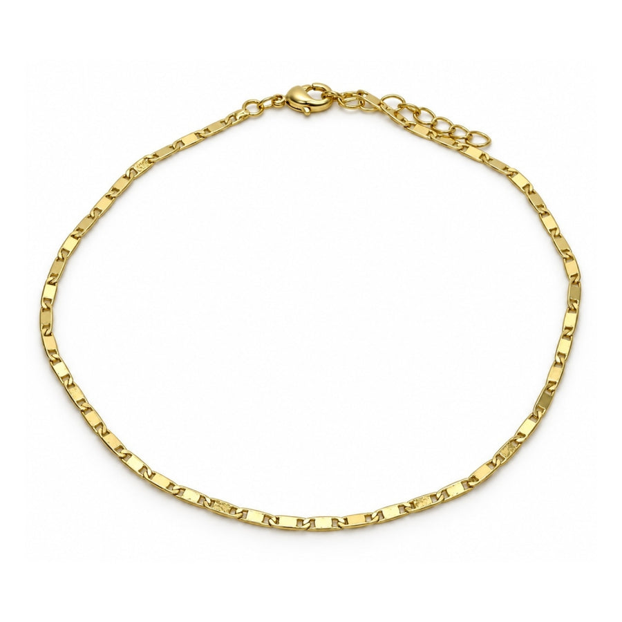 Oro Laminado Basic Anklet, Gold Filled Style Polished, Golden Finish