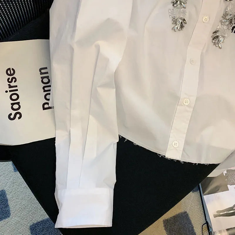 High Quality Collared Long Sleeve Loose Shirts