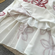 Chic vintage print sleeveless Elegant Fairy spring  Women Sundress women clothing A-line dress
