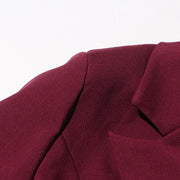High quality high waist long sleeve V neck dress