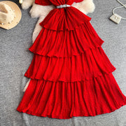 Women Long Dress Cake Dresses A Line Vestidos  Streetwear V Neck Short Sleeve Elegant Party Work Slim Fit Casual Summer