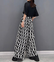 High Quality Wide Leg Print Short Sleeve Jumpsuit