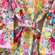 High quality long sleeve French vintage style elegant floral print dress