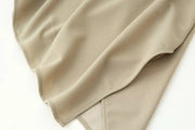 Women Trendy Skirt Set Half High Collar Top Asymmetrical Skirt New Fashion  Spring Summer Beach Holiday Skirt Set