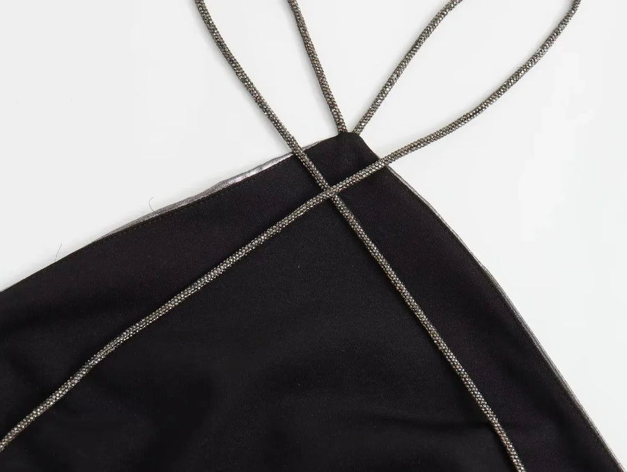 High quality long silver dresses with open back