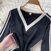 Chic vintage patchwork striped dress Elegant Fairy korean fashion autumn Party women clothing