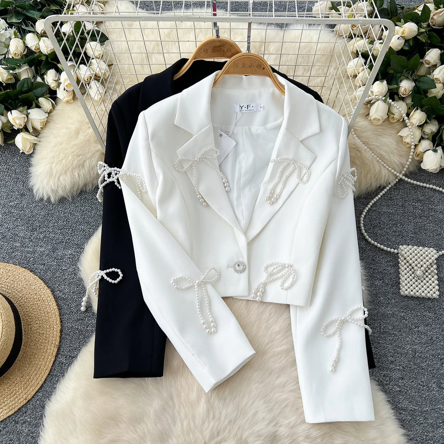 High quality vintage style notched collar long sleeve top