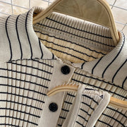 3-piece set knitted set tube skirt + high-quality knitted cardigan