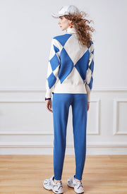 Two Piece Set Turtleneck Long Sleeve Sweater + High Quality Harem Pant