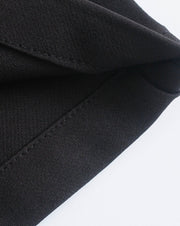 High Waist Slim Fit Zip Up Pleated Plain Bermuda Shorts