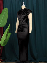 Vintage Designer High Quality Elegant Long Pencil Dress