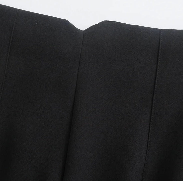 High Waist Slim Fit Zip Up Pleated Plain Bermuda Shorts