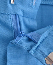 Candy Color Front Pleats Zipper High Waist Straight Pants