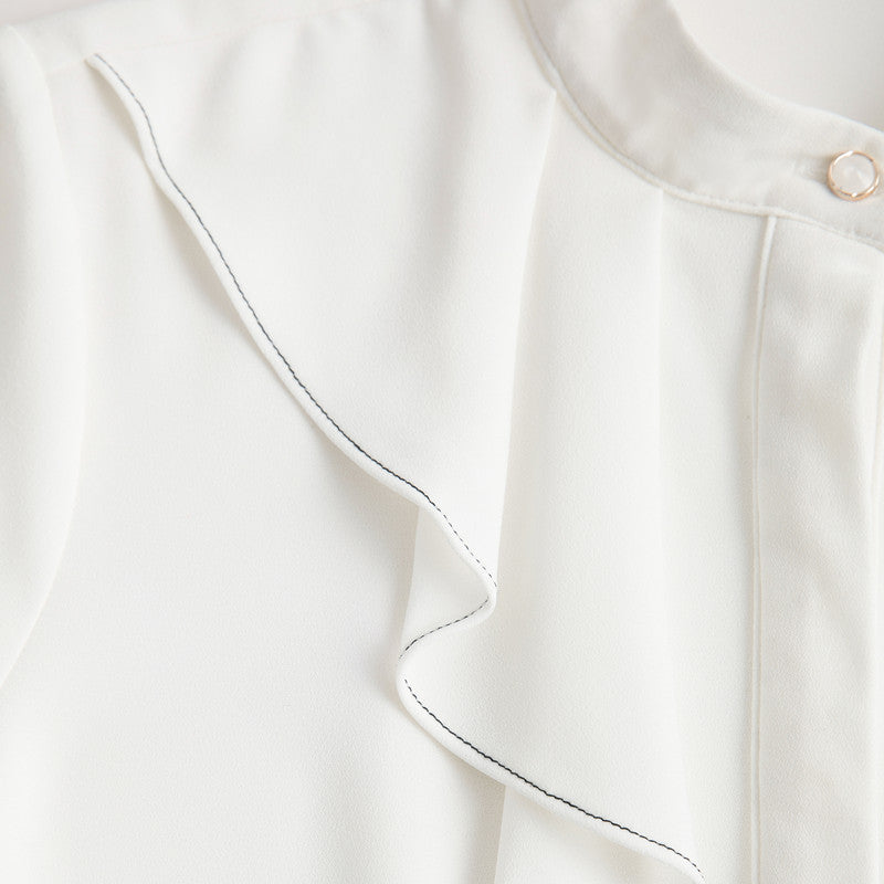 Summer Elegant shirts stand collar